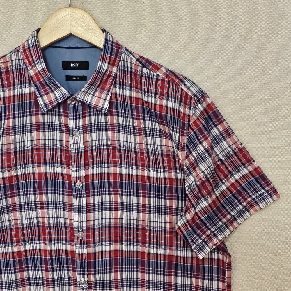 Hugo Boss Short Sleeve Slim Fit Button Down XL
